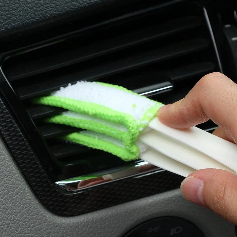 Double-Ended Car Vent & Keyboard Cleaning Brush | Microfiber Car Cleaning Brush Oasis Select
