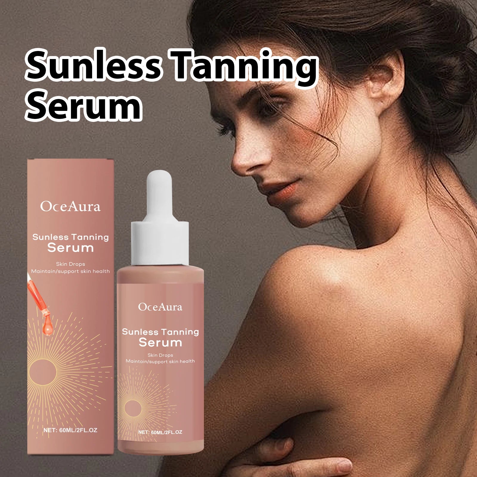 Sunless Self Tanning Drops Tanning Accelerator Fake Tan Long Lasting Natural Bronzer Moisturizer Self Tanner Serum For Body Face Oasis Select