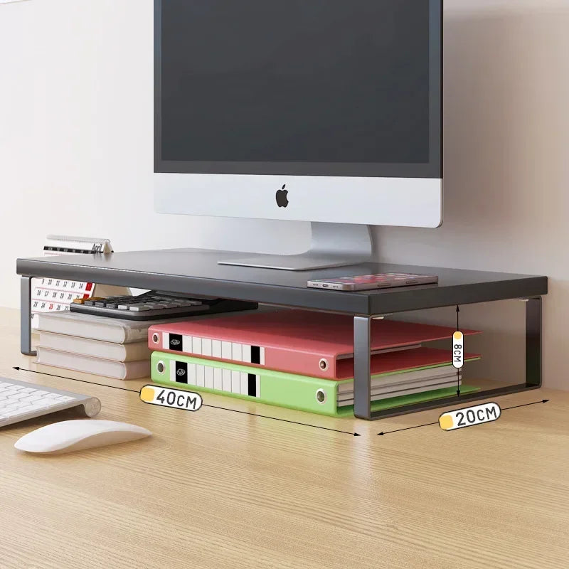 Wood Monitor Stand & Desk Organizer Shelf – 30/40/50cm