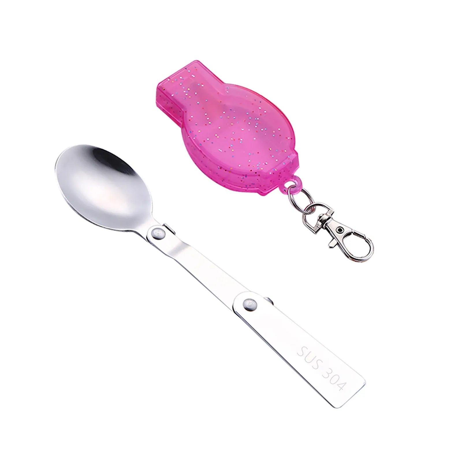 Outdoor Folding Travel Camping Utensil Stainless Pocket Spoon Fork Light Small Foldable Spoon Fork Camping Picnic Tool Tableware Oasis Select