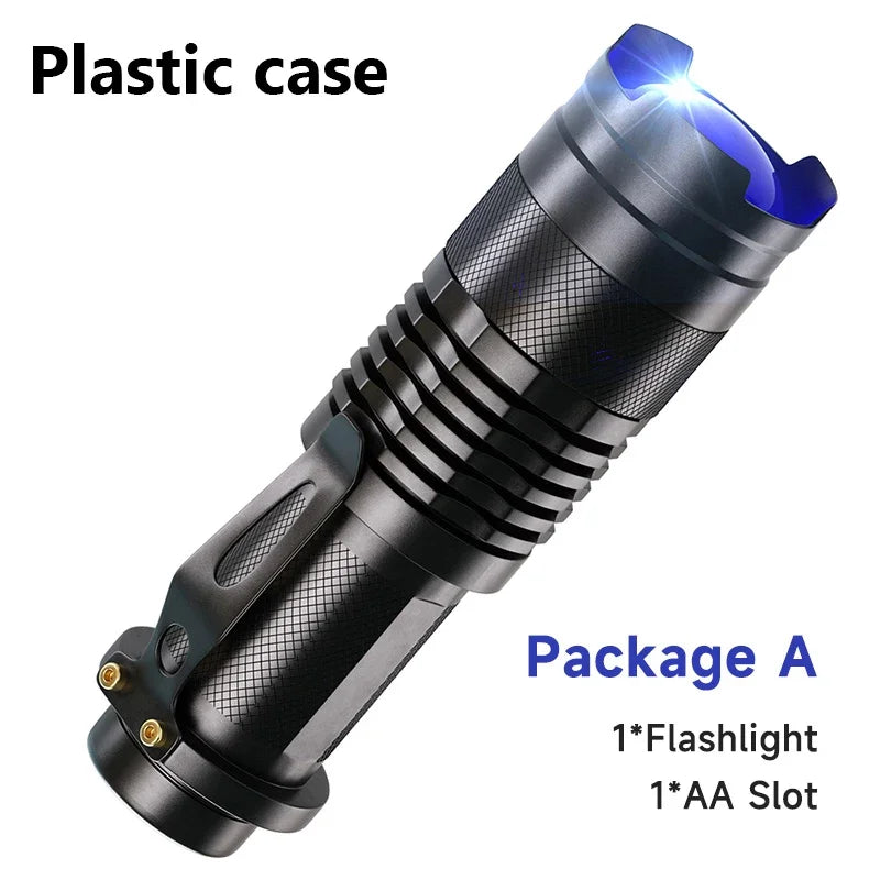 UV LED Flashlight Portable Blacklight 395nm Wavelength Violet Light Pet Urine Scorpion Feminine Hygiene Detector Torch Oasis Select SK68 Plastic case