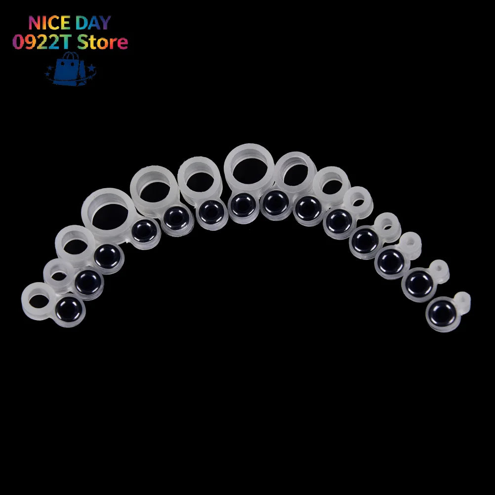 14Pcs Fishing Rod Wire Ring Fishing Line Guide Ring Silicone Different Size 1-14@#X Oasis Select
