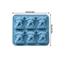 Ice Molds 6-Cavity Food Grade Reusable Baking Supplies Whiskey Ice Mold Cube Tray for Whiskey Bourbon Wine Candy Chocolate Jelly Oasis Select Random style