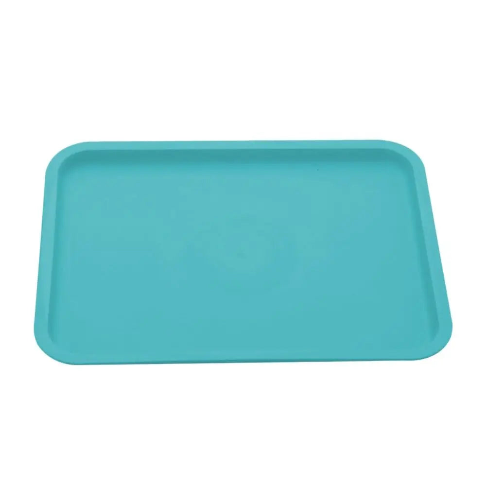 Northern Europe Plastic Storage Tray Multicolor Rectangular Food Bread Pan Hotel Service Tray Dessert Pallet Kitchen Supplies Oasis Select green