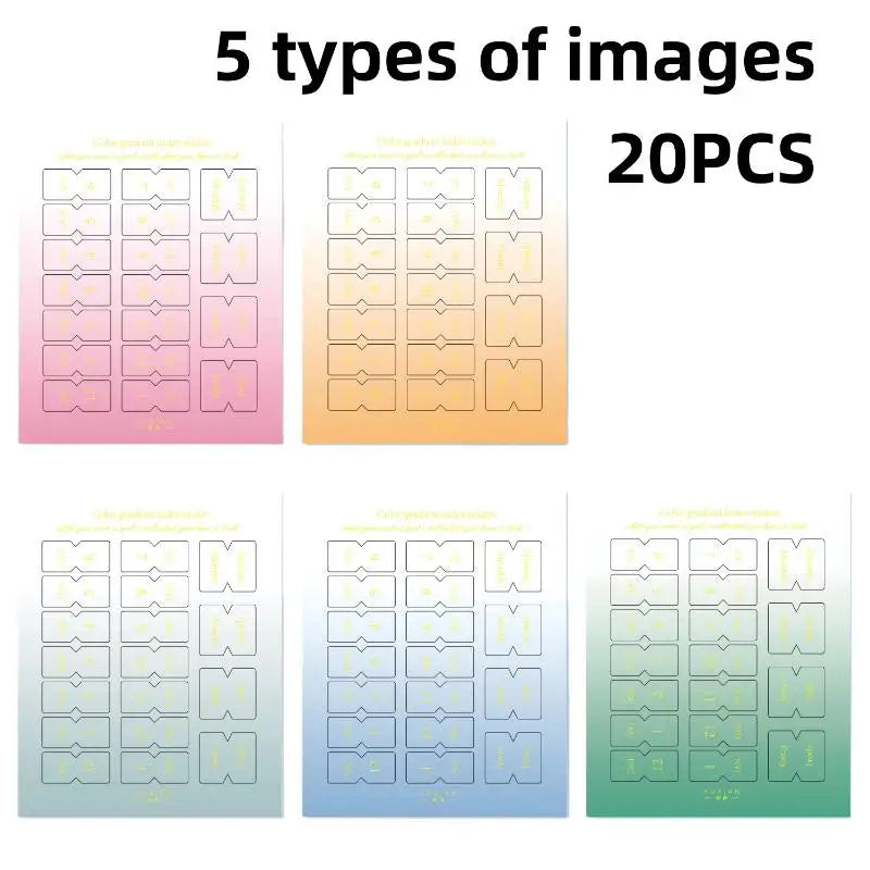 10/20 Sheets Classification Ledger Marker Stickers Monthly Separator Tabs Monthly Tabs Sticker For Office Study Oasis Select C 20PCS