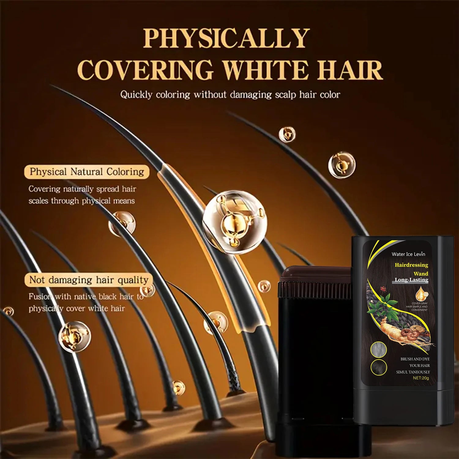 Quick Hair Dye Touch-Up Stick 20g – Covers Greys Instantly Hair Dye Stick Oasis Select