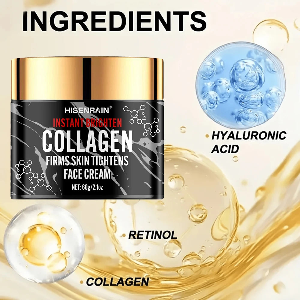 HISENRAIN Collagen & Retinol Face Cream – Men's Moisturizer