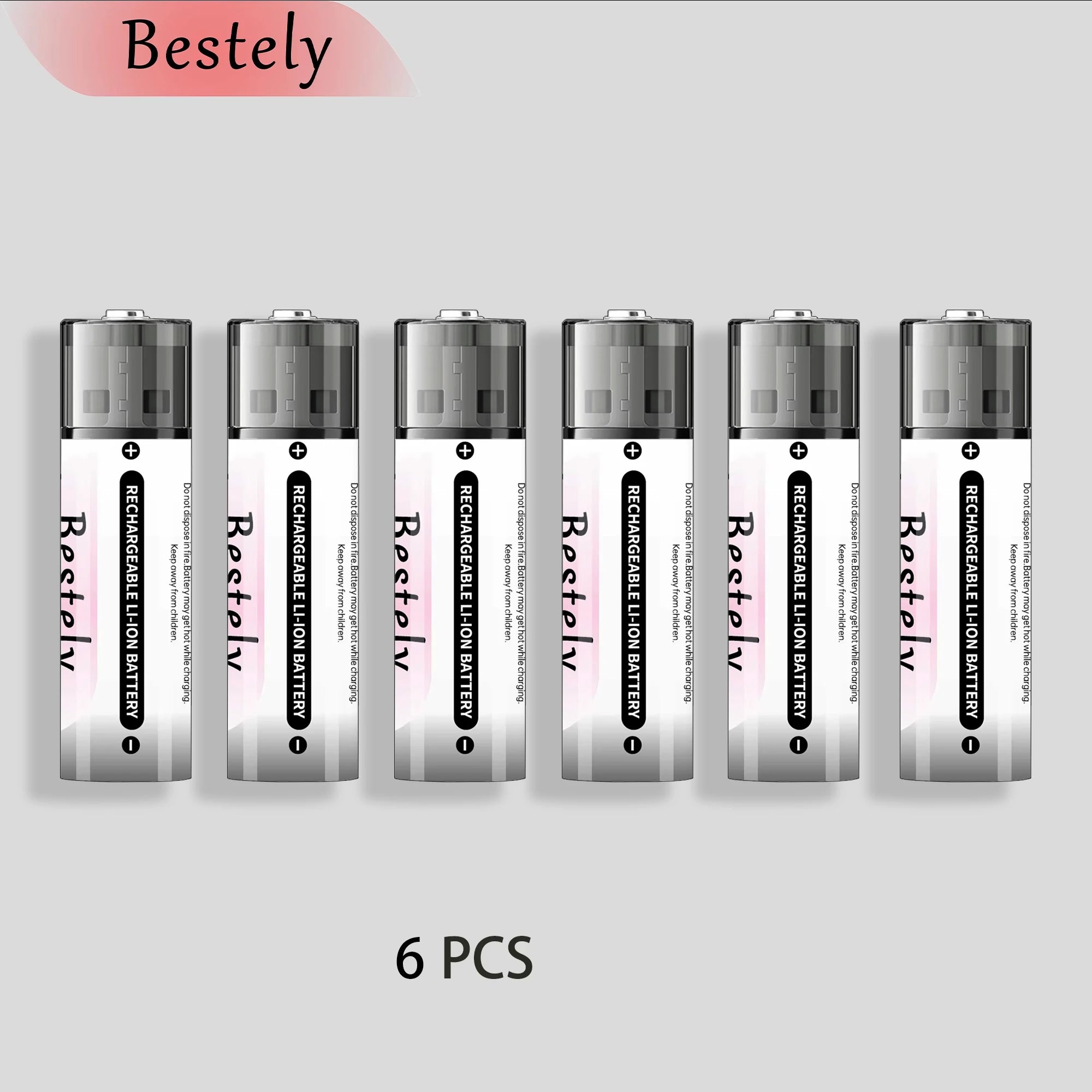 2025 New 1.5v Rechargeable Lithium AA Battery, High capacity 5800mAh USB Li-ion AA Battery,1.5h fast charging and long lasting Oasis Select 6 pcs Batteries