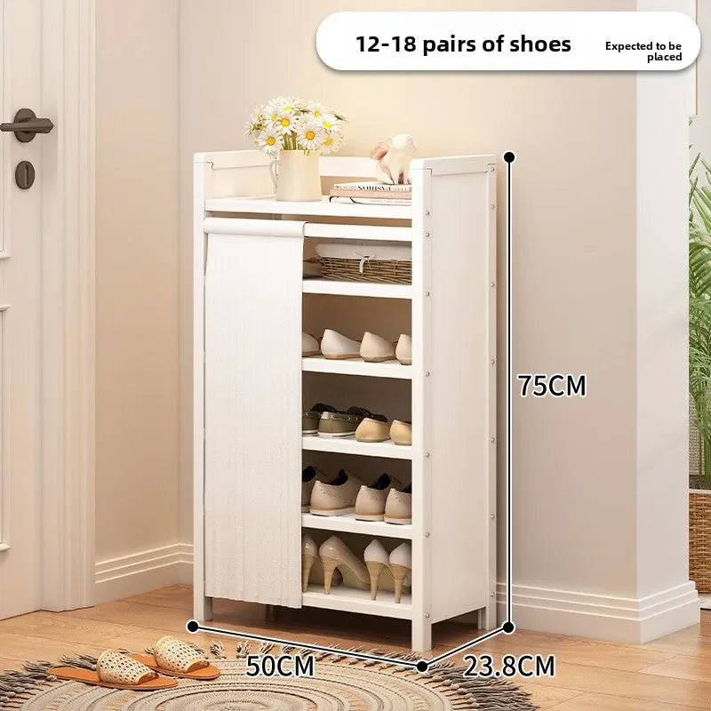 Multi-functional Folding Shoe Rack Installation-free Integrated