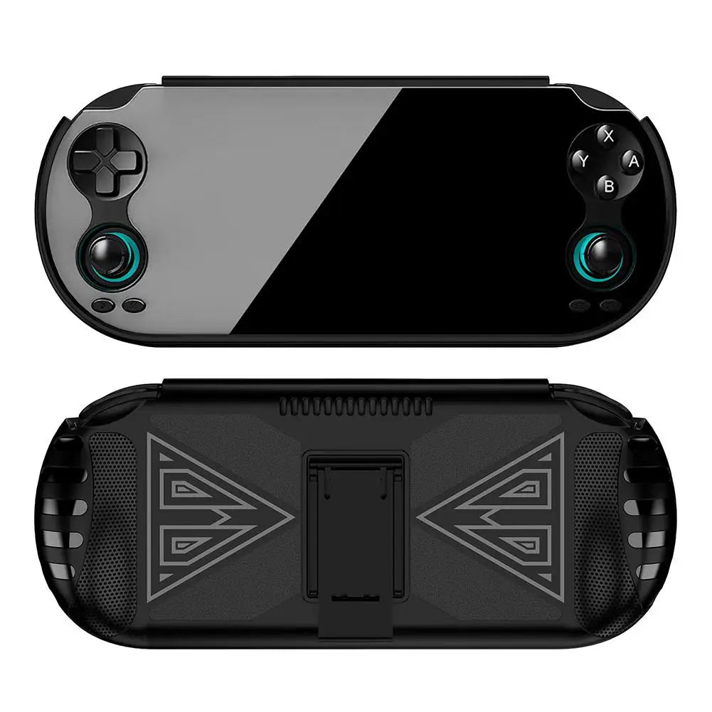 For Anbernic RG Vita/Pro Soft TPU Protective Case Game Console Protector Skin Cover Ergonomic Design with Included Stand Shell Oasis Select TPU