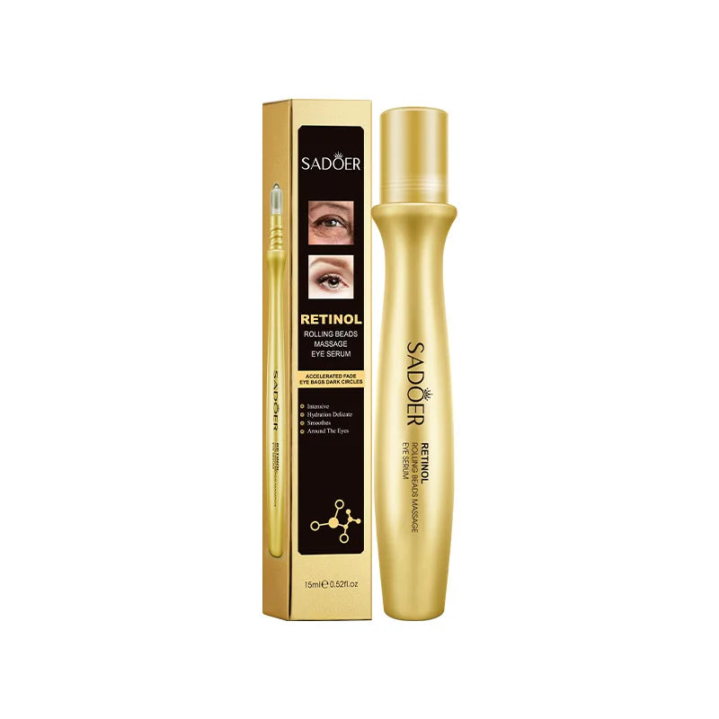 SADOER Retinol Rolling Bead Eye Serum – Firm & Brighten Eye Serum Oasis Select 1pc