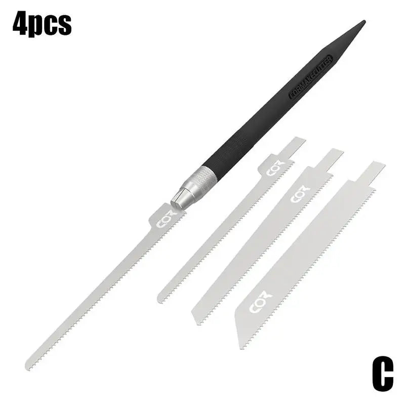 Manual Cutting DIY Hacksaw Mini Saw Straight Curved Mecha Model Making Modification Tool Steel Model Gifts Oasis Select C