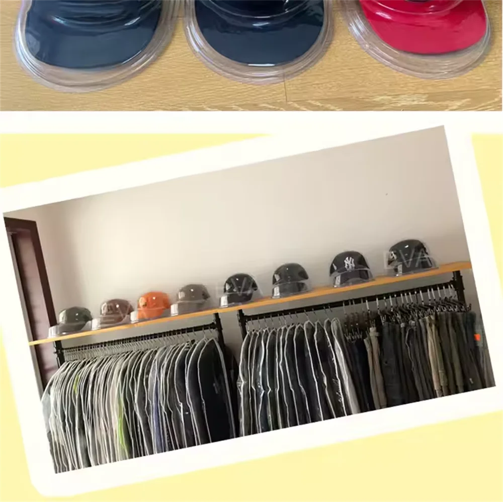 Innovation Baseball Cap Duck Tongue Hat Transparent Box Anti-Deformation Display Stand Can Hang Storage Cap Support Dust Cover Oasis Select