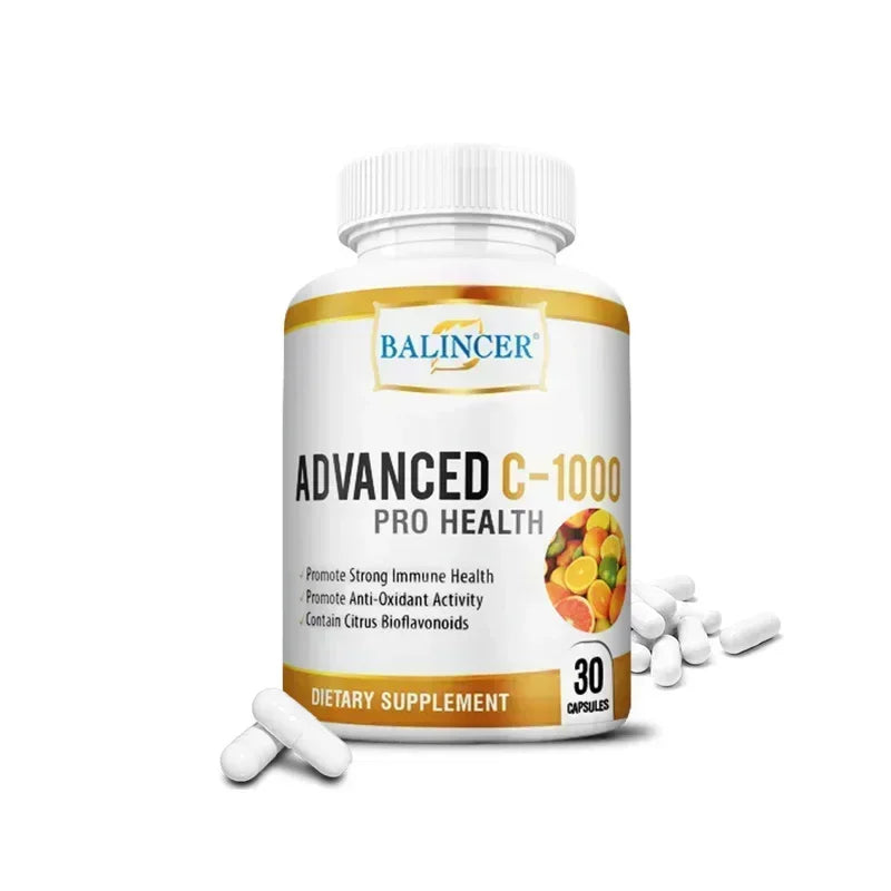 Balincer Vitamin C 1000mg Complex – 120 Capsules | Immune Boost Vitamin C Supplement Oasis Select 30 Count-1 bottle