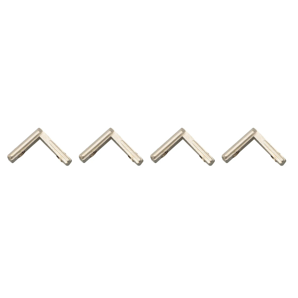 Set of 20 Zinc Alloy T Slot Corner Brackets for 2020 Aluminum Profiles with Nickel Plating for Rust Resistance and Use Oasis Select