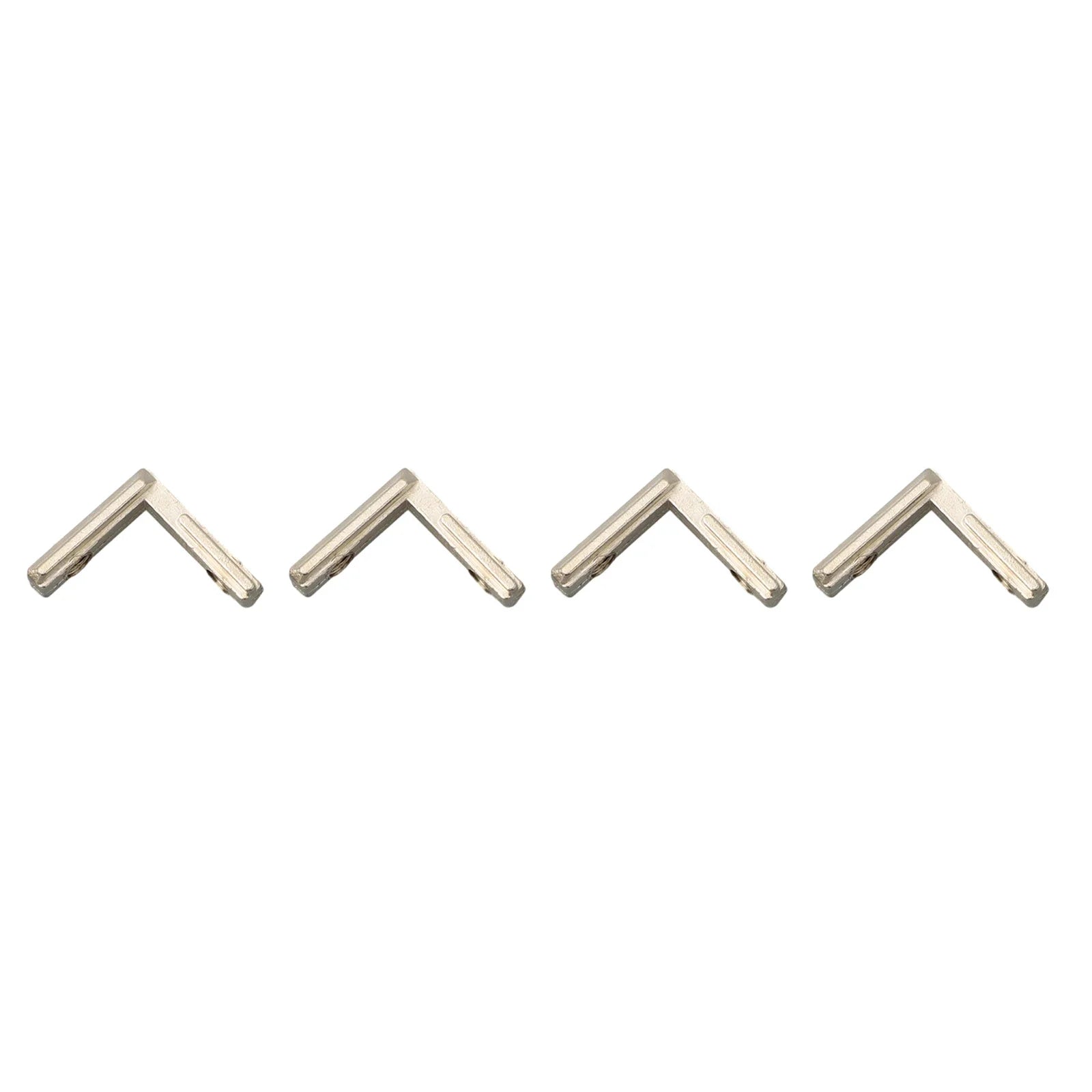 Set of 20 Zinc Alloy T Slot Corner Brackets for 2020 Aluminum Profiles with Nickel Plating for Rust Resistance and Use Oasis Select