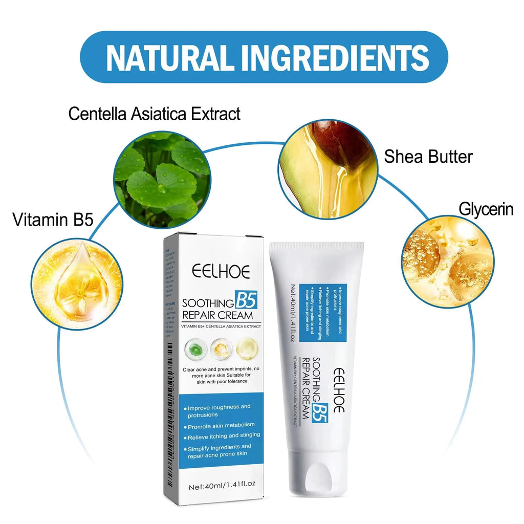 B5 Repair Cream Moisturizing Hydrating Soothing Dry Chapped Redness Skin Nourishes Hydrating Barrier Support Beauty Face Cream Oasis Select