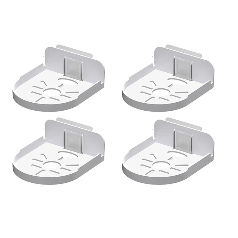 Universal Non-Drilling Wall Mount for CCTV Camera - Durable and Space-Saving Storage Holder Oasis Select 4pcs white