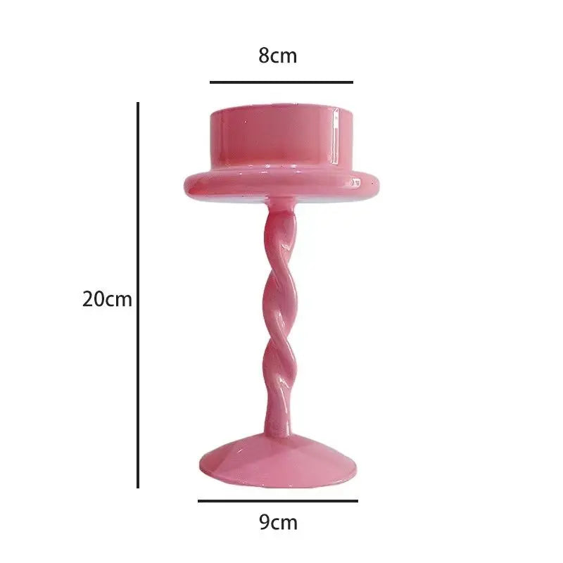 Retro French Tall Candlestick Decoration Home Romantic and Girlish Candlelight Dinner Atmosphere Light Oasis Select high