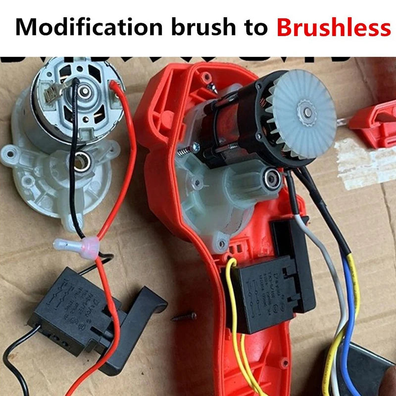 Brushless Motor Replace For 4/6/8 Inch Cordless Electric Chainsaw Upgrade Power Tools Accessory High-strength Tempered Glass Oasis Select