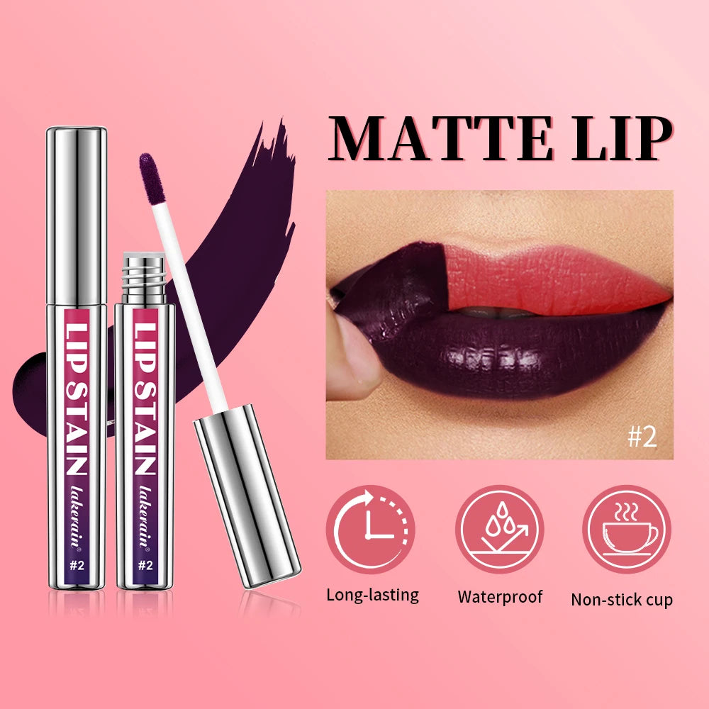Peel Off Lip Stain Waterproof Long Lasting Pink Lip Tint Transfer Proof Non-stick Cup 3 Colors Lip Stain Women's Cosmetics Oasis Select