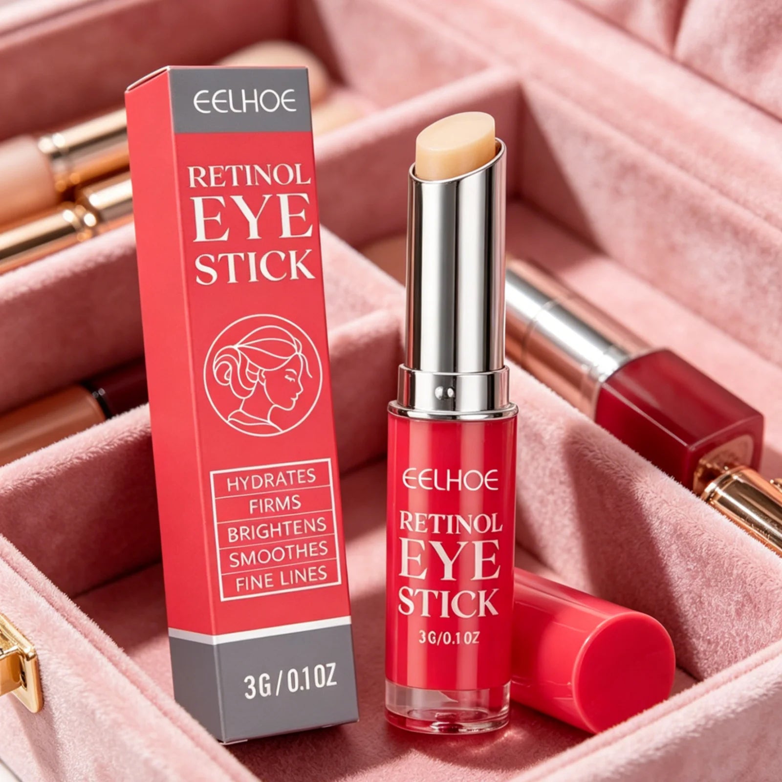 EELHOE Retinol Eye Stick Prevents Dry Skin Smooth Revitalizes Hydrates Eyes Deeply Nourishing Gentle Dark Circle Corrector Stick Oasis Select