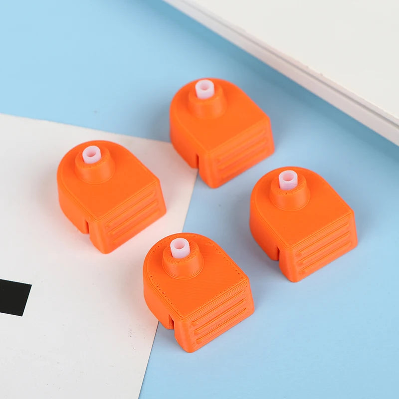 4Pcs For P2S H2D AMS 2 Pro Feed Port Protector 3D Printer Upgrade Accessories Durable And Heat Resistant Oasis Select Orange