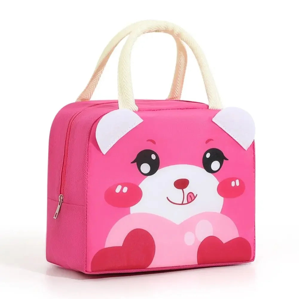 Portable Cartoon Stereoscopic Lunch Bag Thermal Thermal Bag Insulated Lunch Box Bags Lunch Box Accessories Oxford Cloth Tote Bag Oasis Select 4