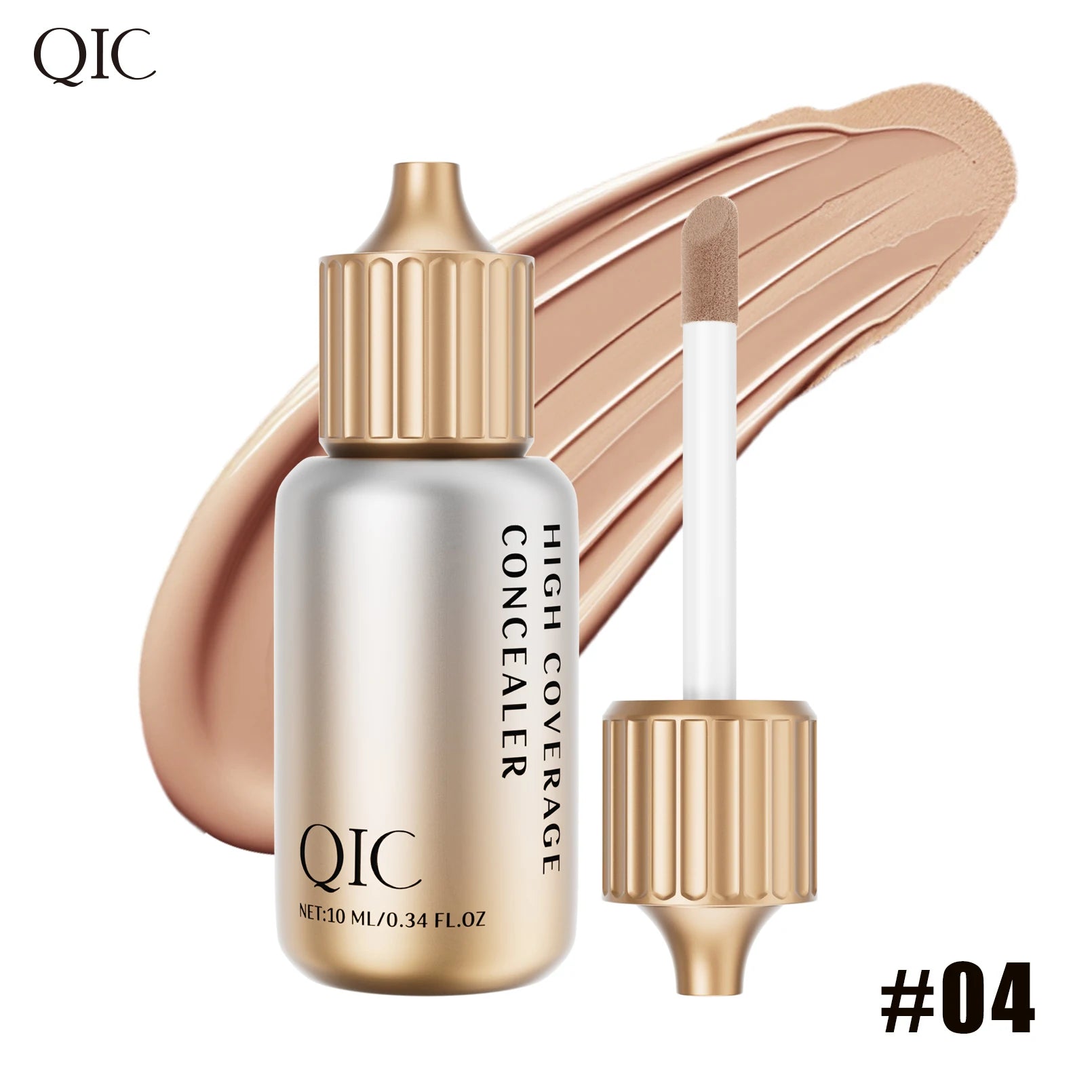 QIC Liquid Concealer – Full Coverage, Matte & Waterproof