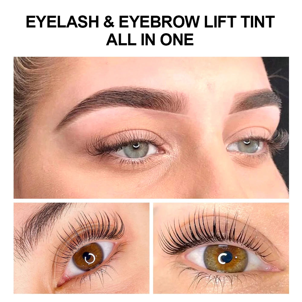 Lash Lift and Black Color Tint Kit Brow Lamination Kit Eyelash Perm Long Lasting Beauty Salon Home Easy to Use Eyes Makeup Tools Oasis Select