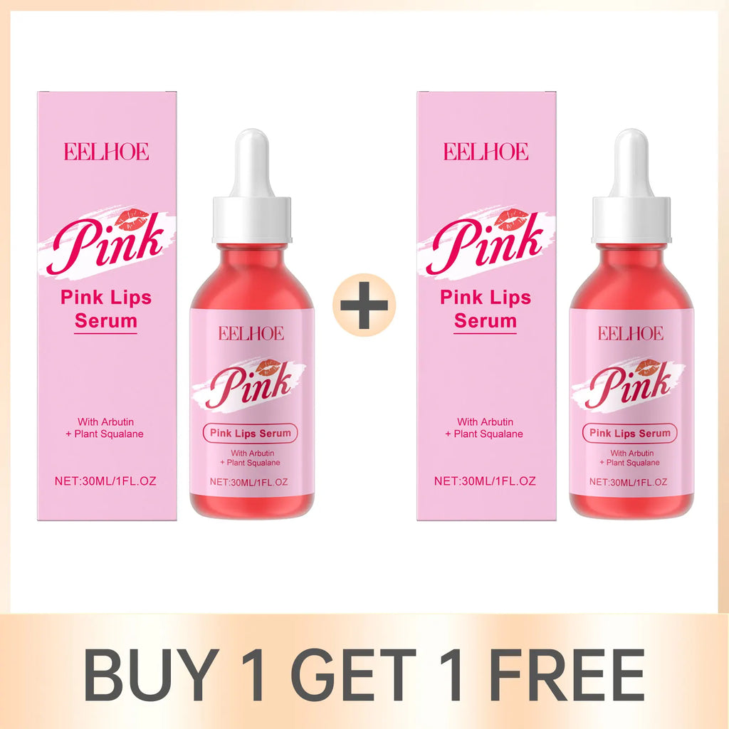 EELHOE Pink Lip Care Serum – Hydrating & Brightening 30ml Lip Care Serum Oasis Select Buy 1 Get 1 Free