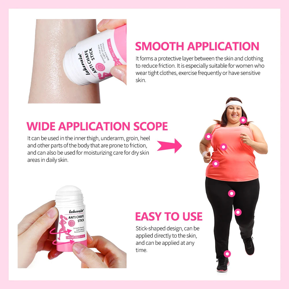 Running Thigh Anti-friction Stick Anti Chafe Cream Running Chafe Stick Sweat-proof Skin Rescue For Heel Lower Arm Thigh Skin Oasis Select