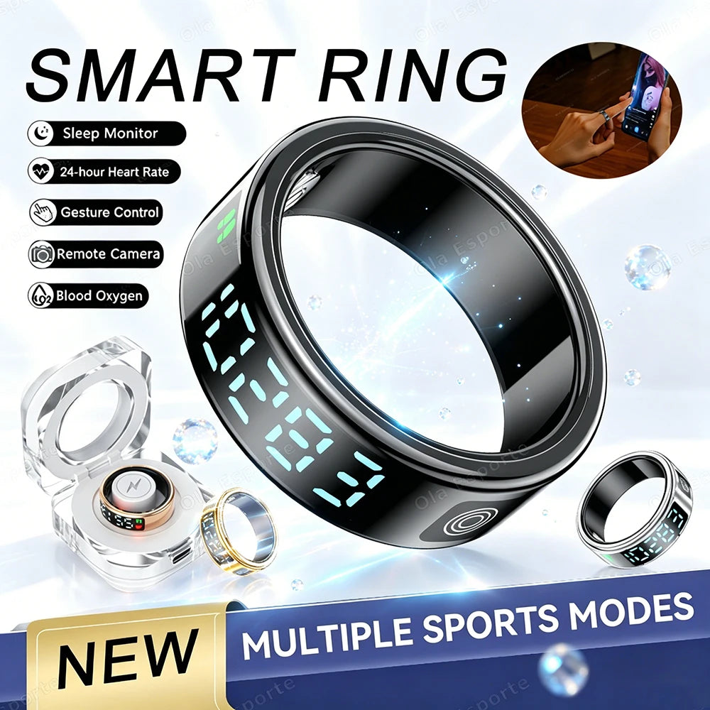 Smart Ring – Heart Rate, SpO2, Sleep Tracker & Gesture Control