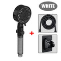 10 Mode Showerheads High Pressure Filter Showerheads One Touch Stop Bathroom Handheld Water Saving Sprayer Bathroom Accessories