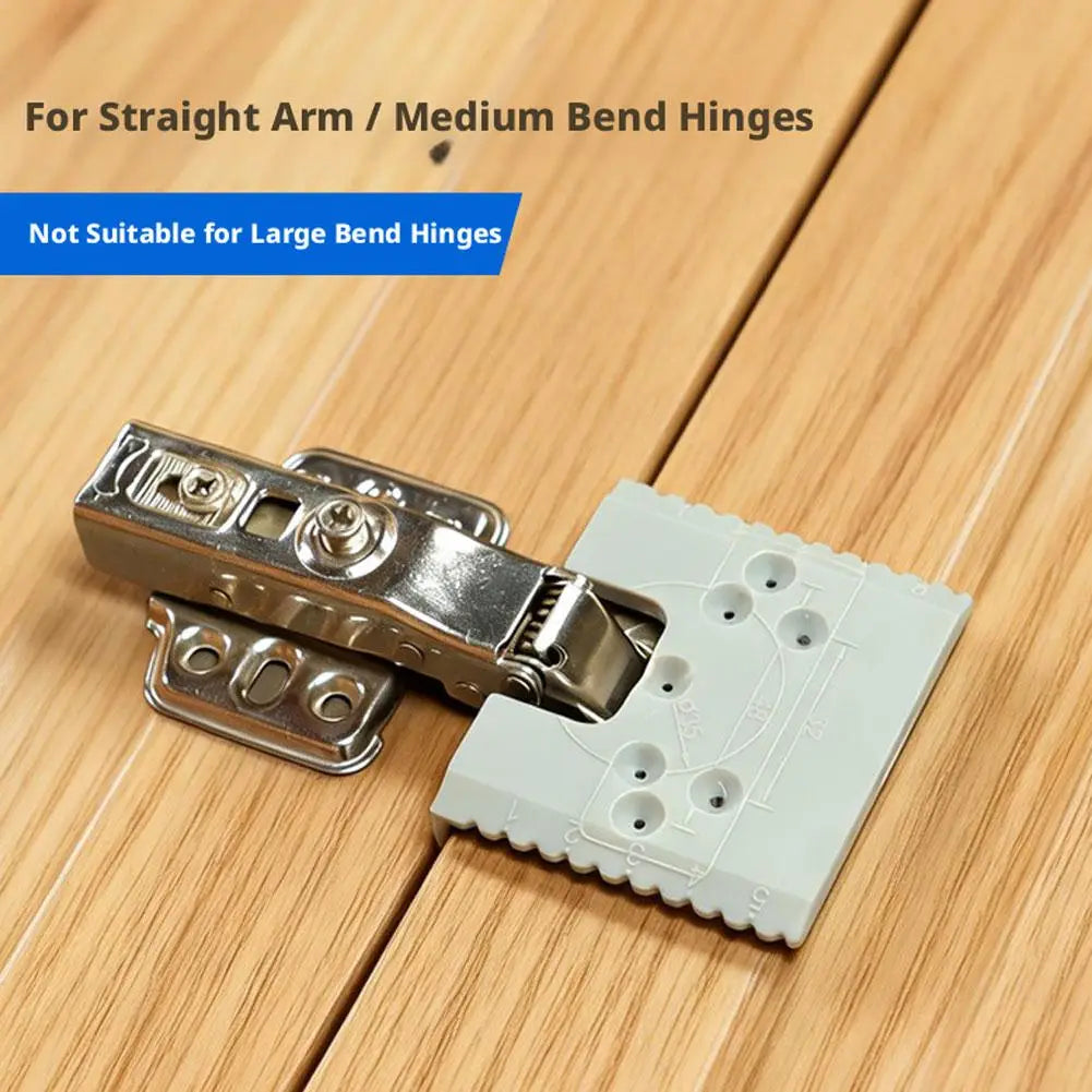 KITPIPI Door Hinge Jig – 35mm Drill & Install Guide Tool