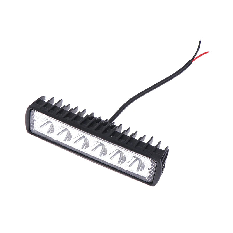 Hot Sale Car LED Light Bar 12V 18W 6000K Work Light For Car Motorcycle Truck Trailer Offroad Headlights Driving Light Oasis Select