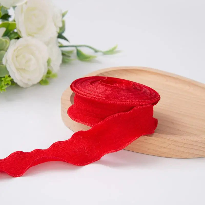 Fishtail Ruffled Linen Ribbon Roll – Weddings, Gifts & Crafts