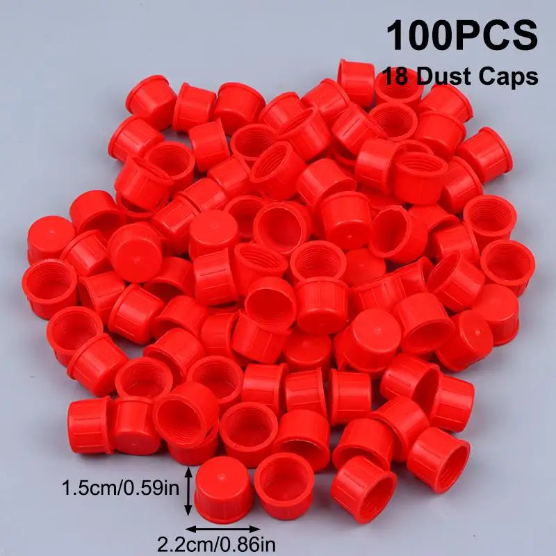 100pcs Random Color M12 M14 M16 M18 Common Rail Injector Connect Joint Dust Cap Oil Tube Pipe Plug Oasis Select A4