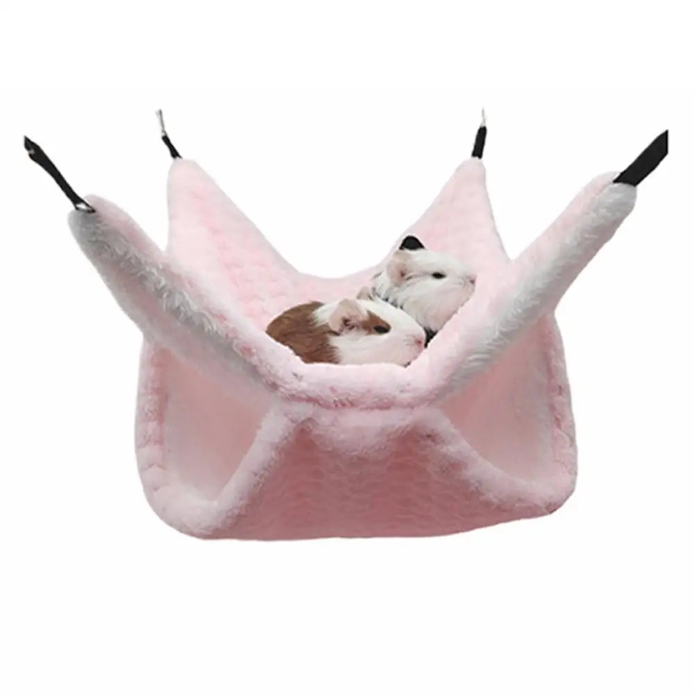 2-in-1 Double Layer Hamster Hammock – Small Pet Hanging Bed