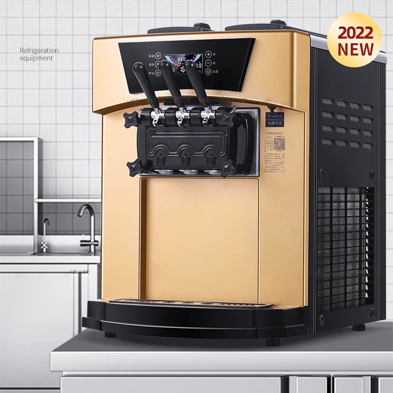 BL-9228T Commercial Soft Serve Ice Cream Machine 40L/H Dual 6L
