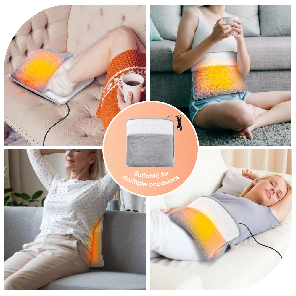 USB Electric Heating Pad – Foot, Back & Shoulder Warmer Mat
