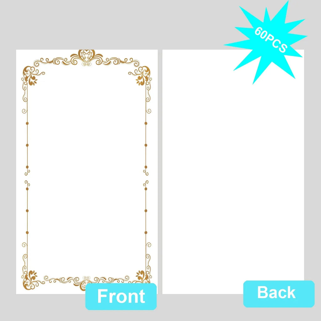 60PCS Blank Gift Notes Cards DIY Craft Small Word Business Message Cards Oasis Select