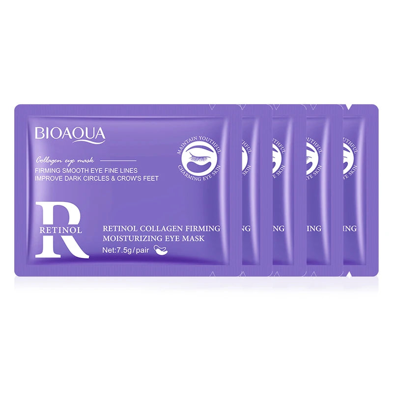 BIOAQUA Retinol Collagen Eye Mask – Dark Circles & Wrinkles Eye Treatment Mask Oasis Select Retinol 5p
