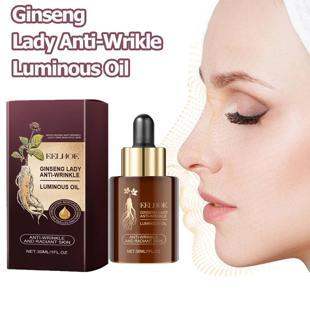 Ginseng Extract Facial Essential Oil Firming Fade Fine Lines Moisturizing Skin Rejuvenation Non-Greasy Nourishing Face Essence Oasis Select