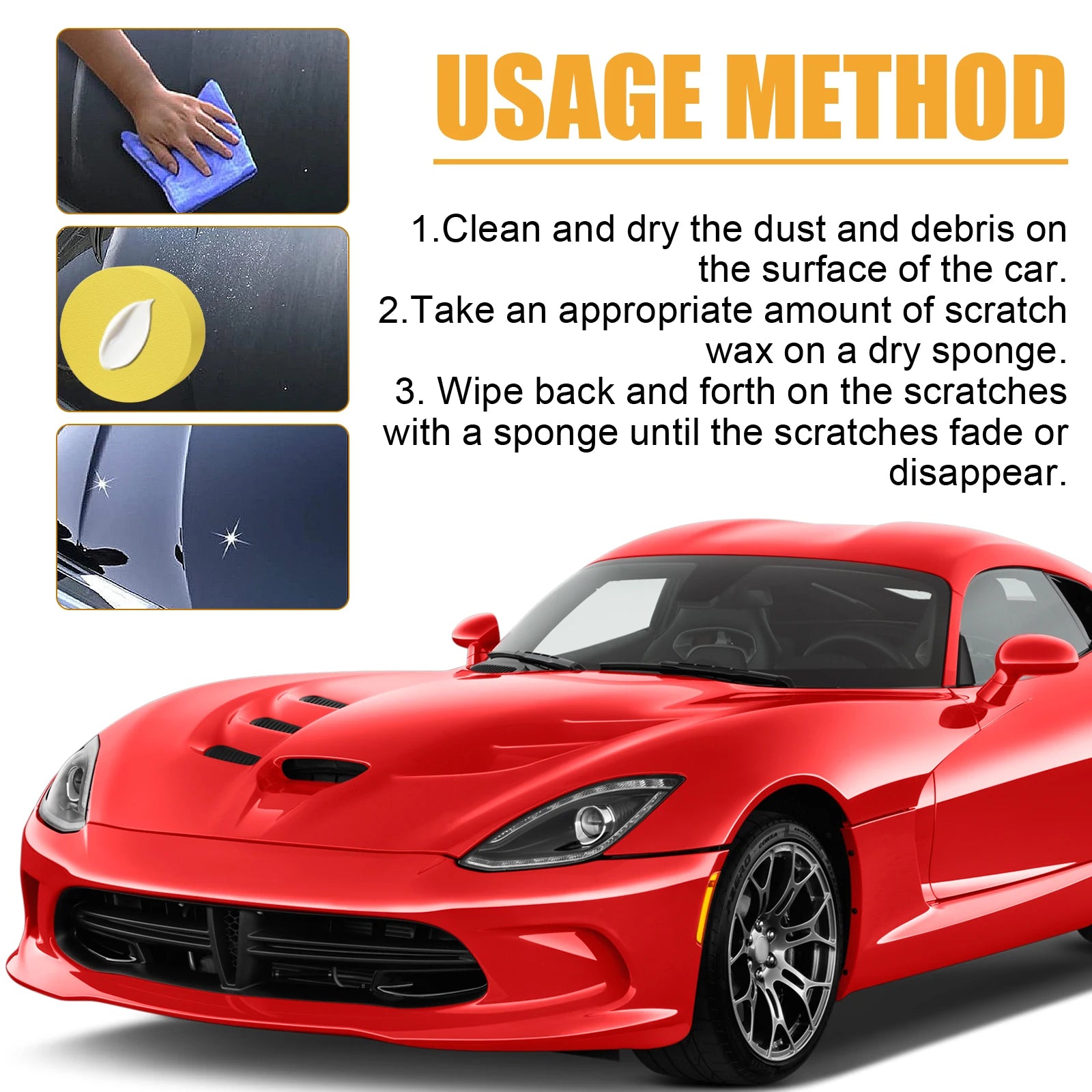 Homonth Car Scratch Repair Cream Clean Surface Oxide Layers And Stains Repair Paint Scratches Improve The Gloss Of Paint Surface Oasis Select