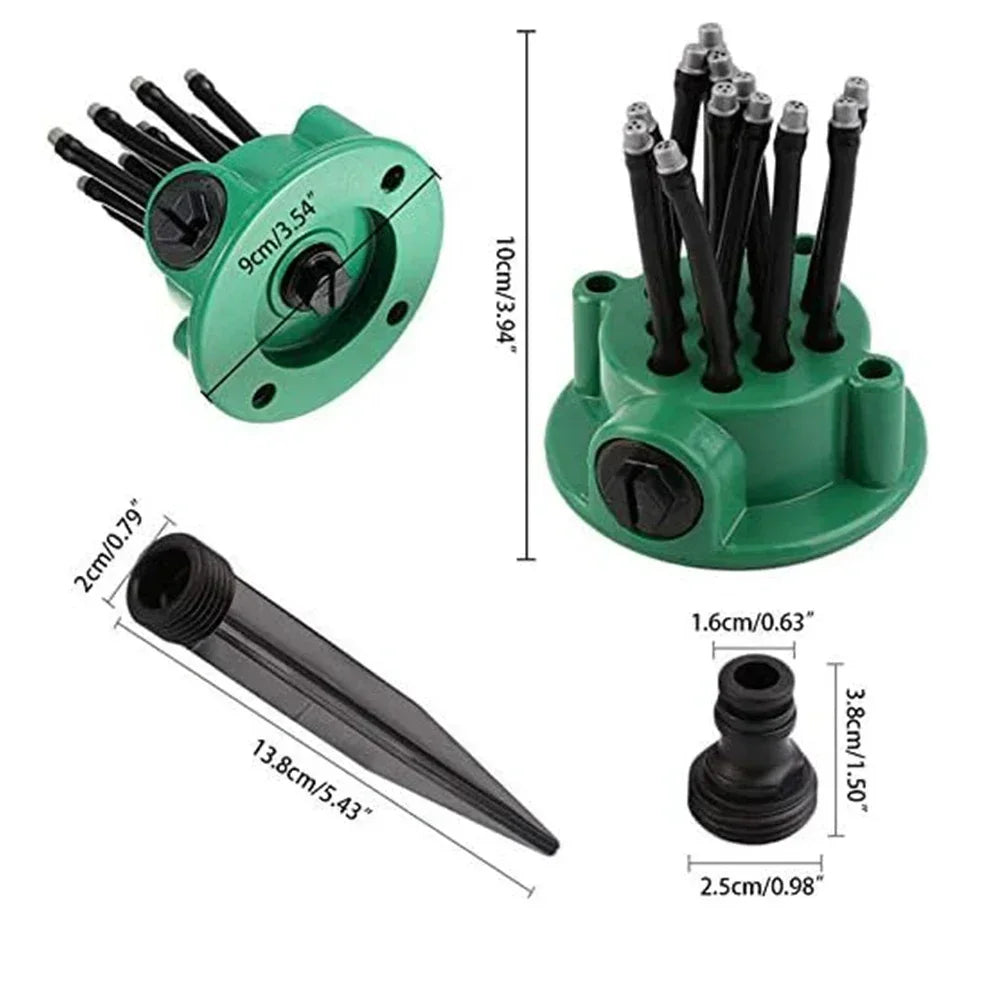 1-10PCS 360 Degree Automatic Garden Sprinklers Watering Grass Lawn Rotary Nozzle Rotating Water Sprinkler System Garden Supplies Oasis Select