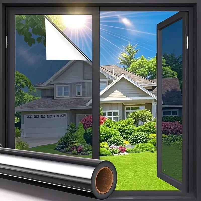 Self-Adhesive Sun Protection Mirror Film Indoor Window Protection Film Heat Insulation Sunshade Film Office And Home Window Film Oasis Select