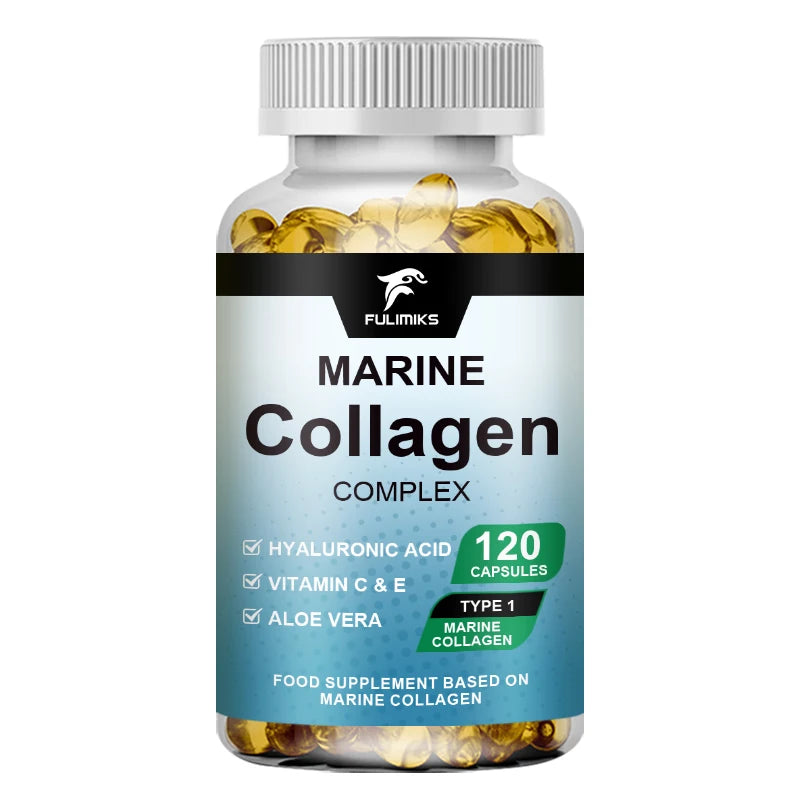 Marine Collagen Capsules with Hyaluronic Acid – Skin, Hair & Nails