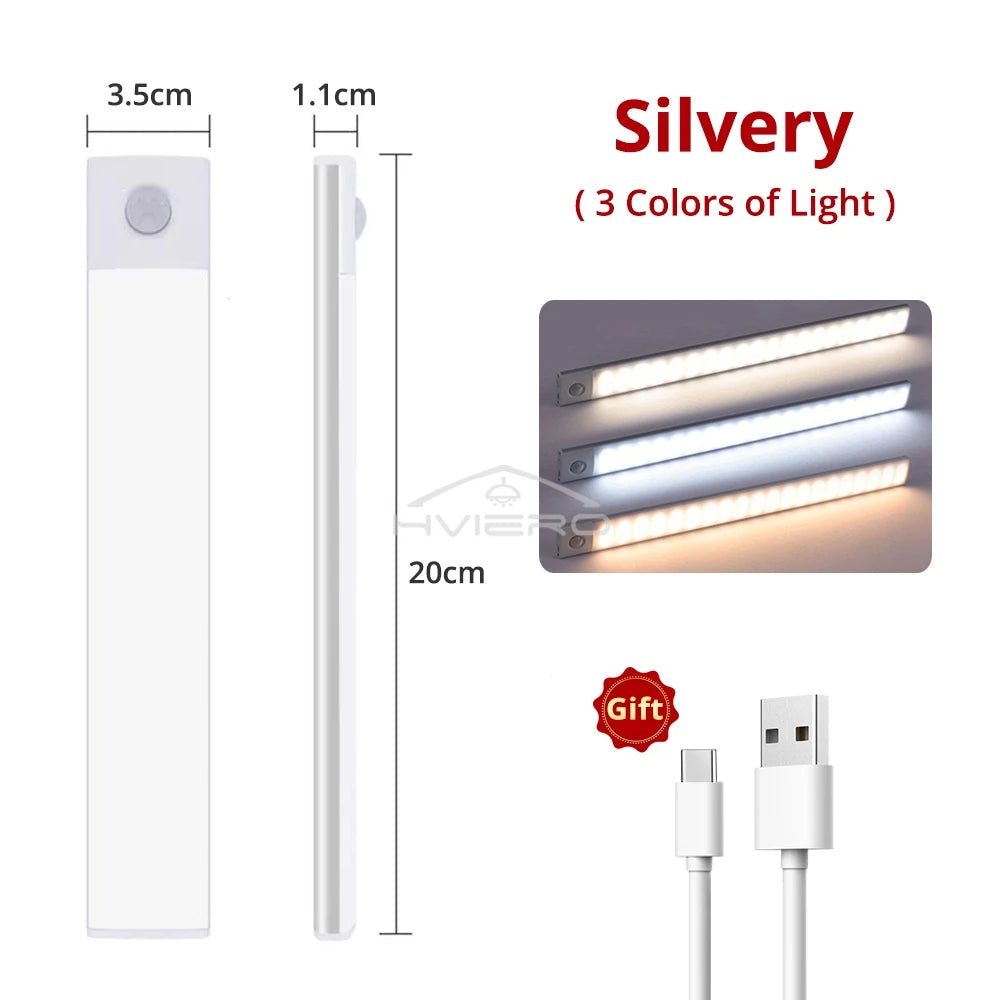 USB Rechargeable LED Motion Sensor Night Light – Cabinet & Hall