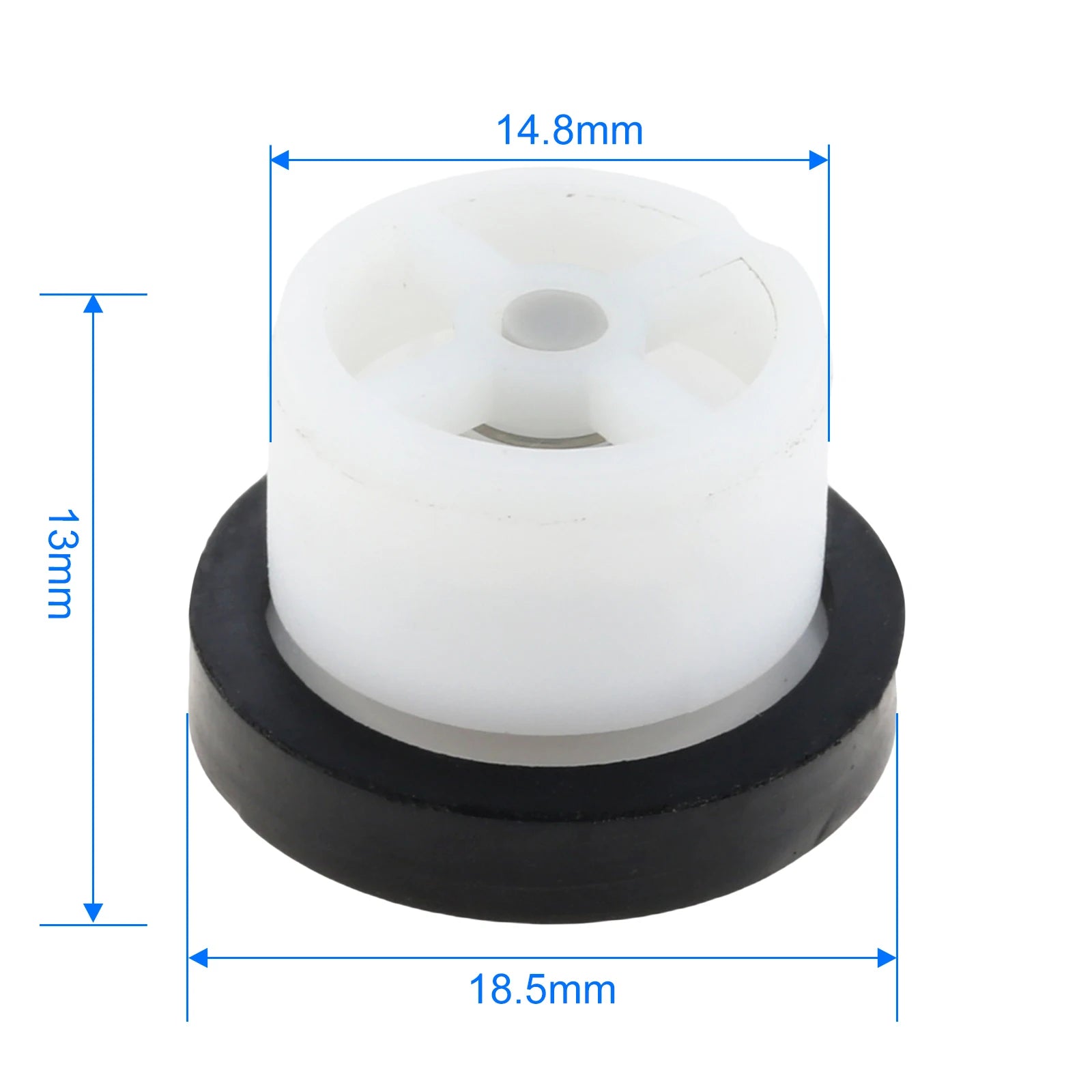 10Pcs POM Shower Check Valve Anti‑Backflow Sealing Gasket One‑Way Non‑Return Valve for Shower Head Mixing Valve Plumbing System Oasis Select A